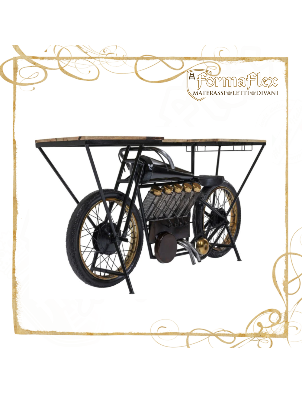 REPLICA WINE BAR bancone bar vintage con stile motor bike