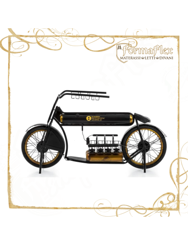 Bombay Bar Bike Mobile Vintage Porta Bottiglie e Bicchieri – Arredo Industriale Design