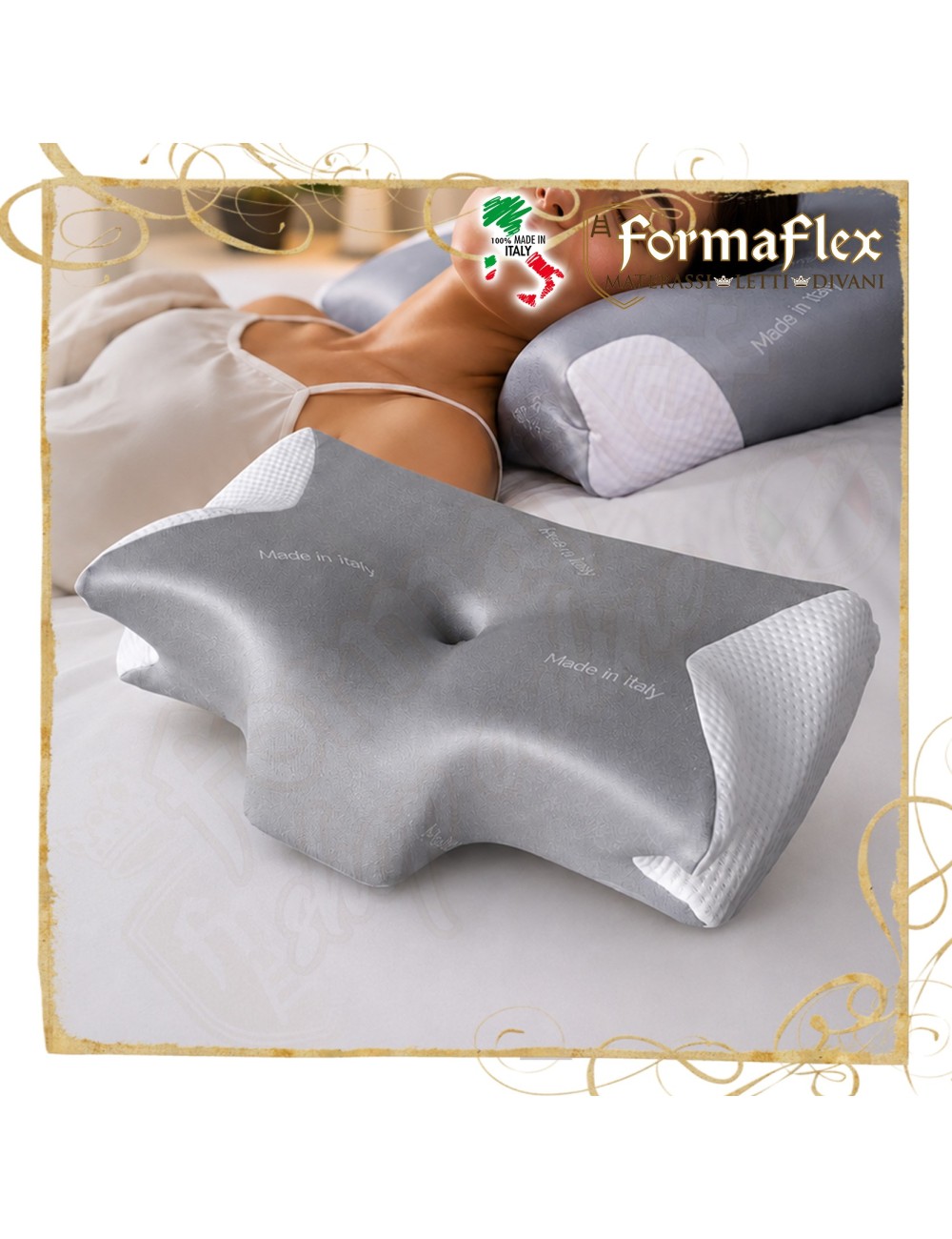 Guanciale Dragonfly Memory Foam Ergonomico per Cervicale