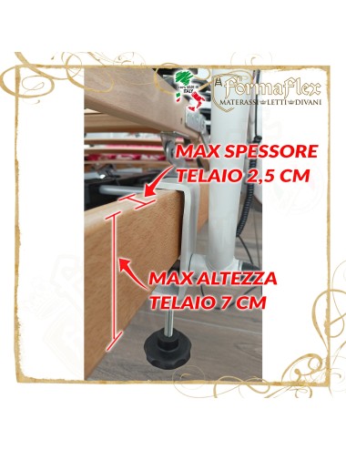 Sponda Universale per Rete Motorizzata in Legno | Formaflex