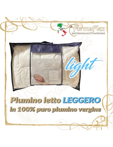 Piumino Letto Leggero 100% Puro Piumino Vergine – Cotone Batista 100